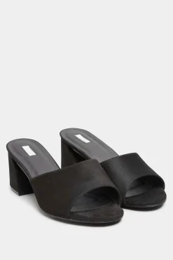 M&Co Limited Collection Limited Collection Black Cut Out Block Heel Sandals In Wide E Fit & Extra Wide Eee Fit>Women Heels