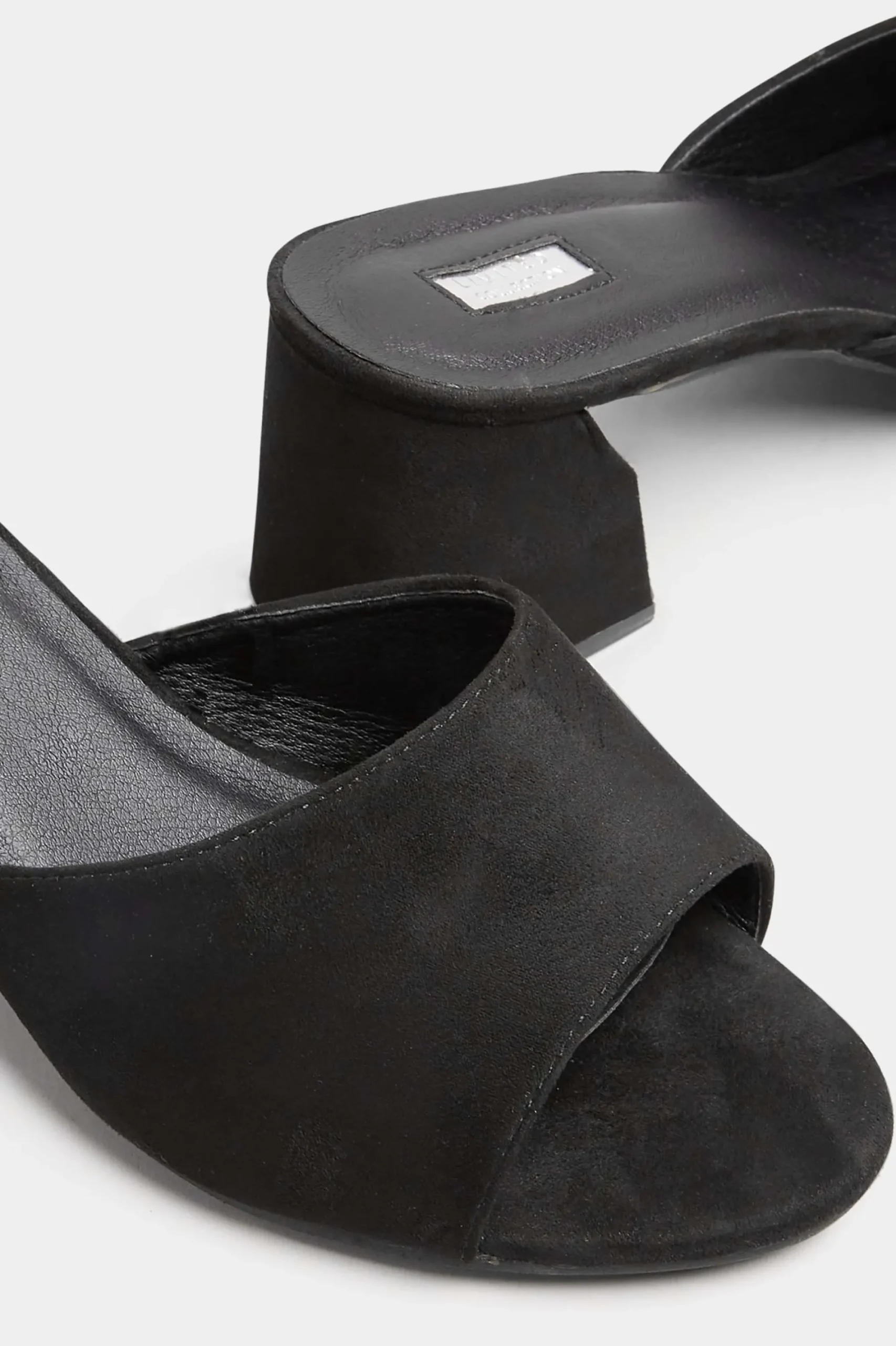 M&Co Limited Collection Limited Collection Black Cut Out Block Heel Sandals In Wide E Fit & Extra Wide Eee Fit>Women Heels