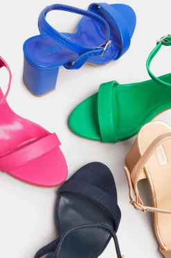 M&Co Limited Collection Limited Collection Green Block Heel Sandal In Wide E Fit & Extra Wide Fit><noscript><img width=