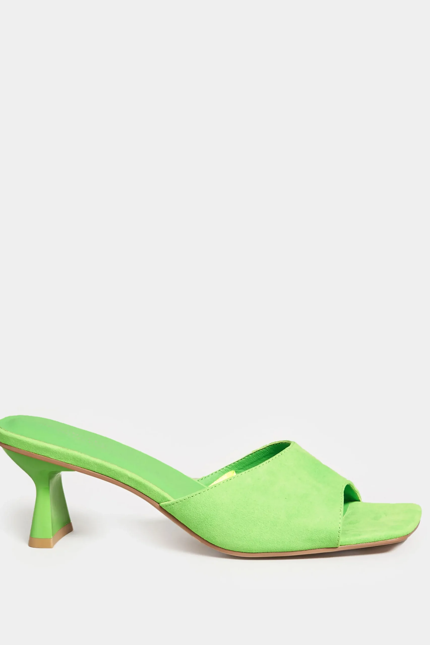 M&Co Limited Collection Limited Collection Green Kitten Heel Mule In Wide E Fit & Extra Wide Eee Fit>Women Mules & Sliders