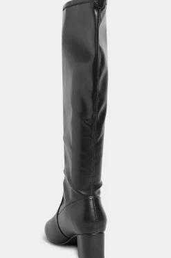 M&Co Limited Collection Limited Collection Black Stretch Heeled Knee High Boots In Wide E Fit & Extra Wide Eee Fit><noscript><img width=