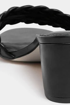 M&Co Limited Collection Limited Collection Black Plaited Mule In Wide E Fit & Extra Wide Eee Fit><noscript><img width=
