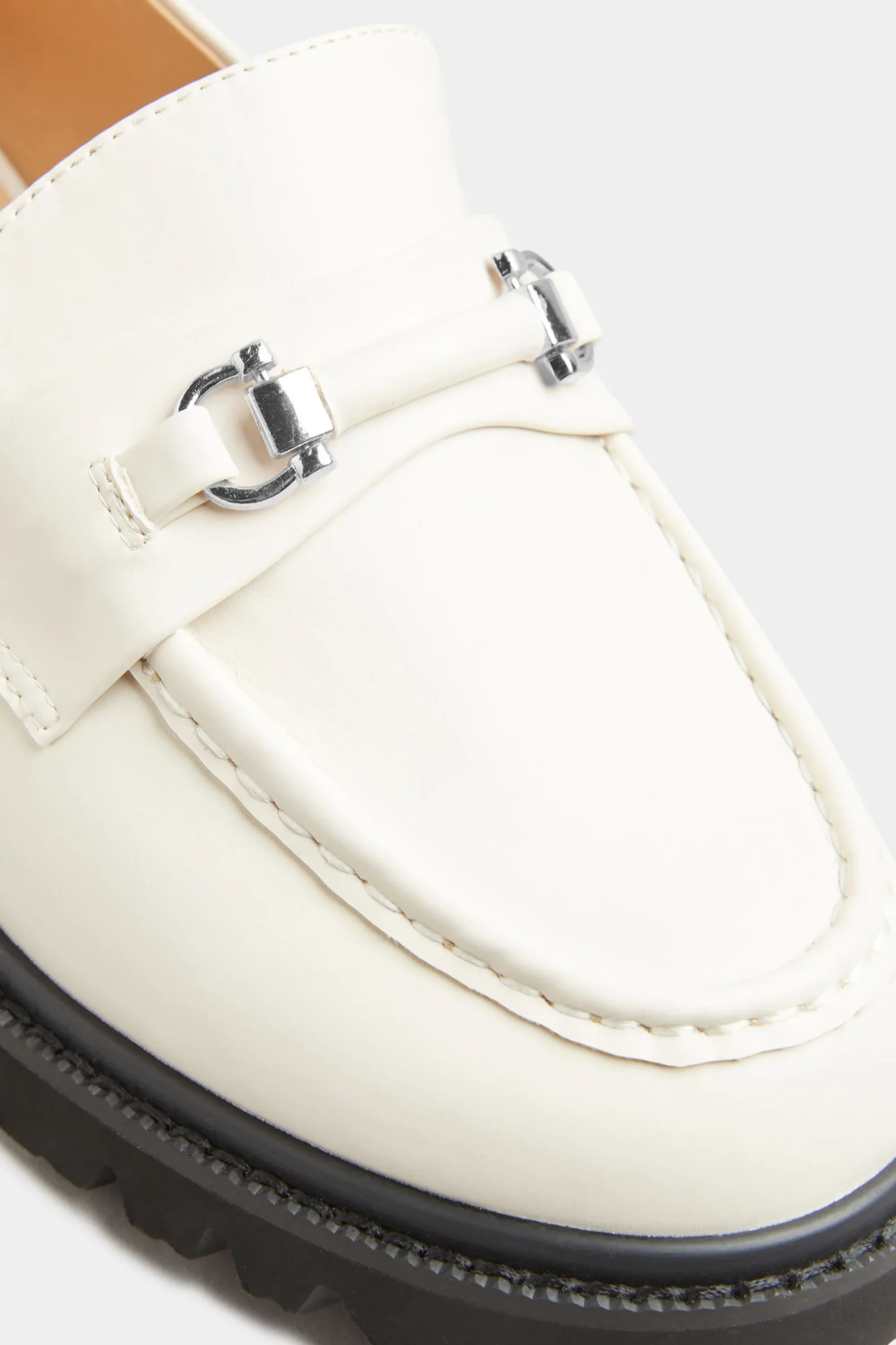 M&Co Limited Collection Limited Collection Cream Chunky Saddle Loafers In Extra Wide Eee Fit>Women Flat Shoes