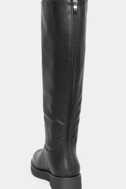 M&Co Limited Collection Limited Collection Black Fur Lined Knee High Boots In Wide E Fit><noscript><img width=