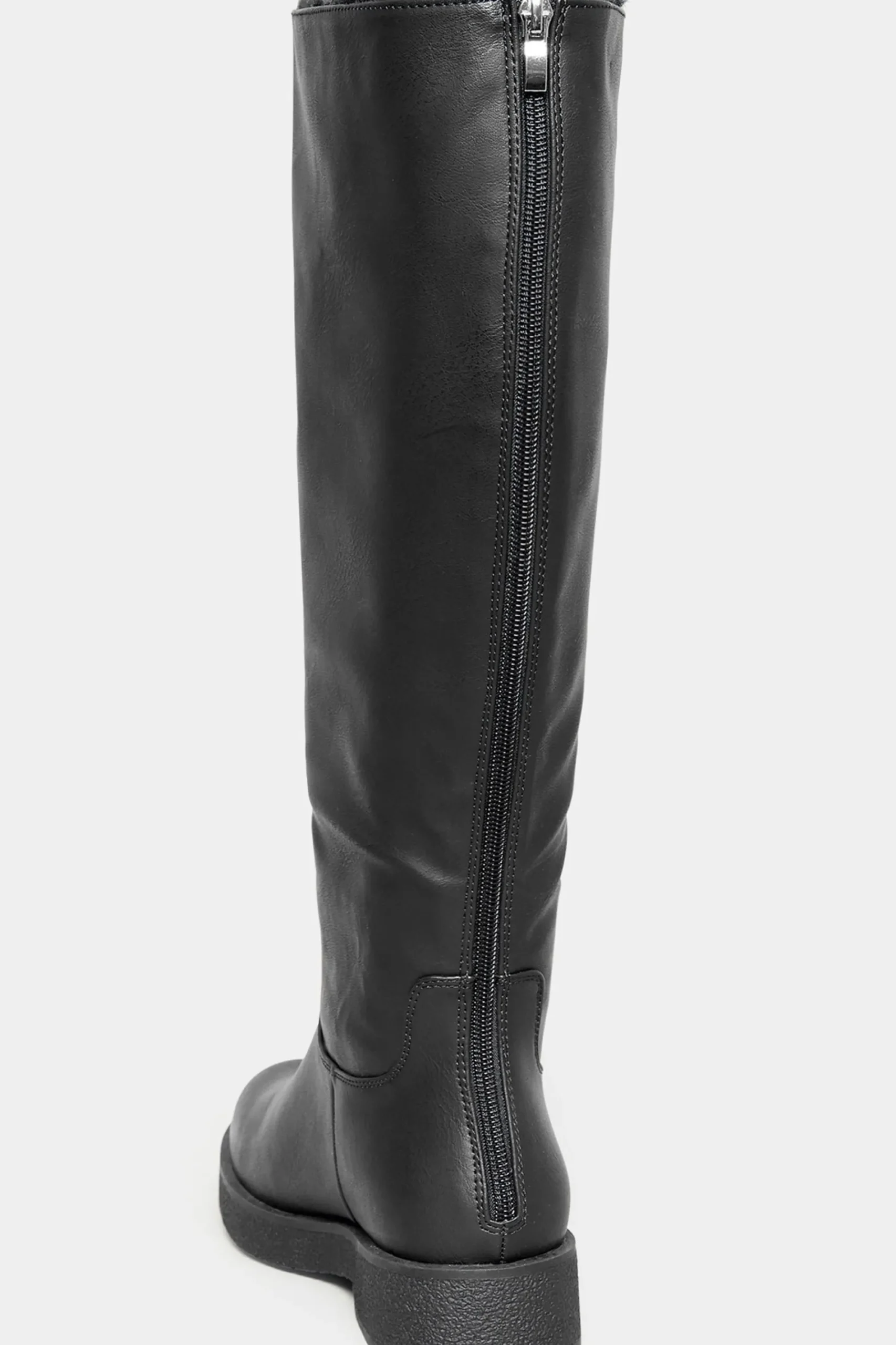 M&Co Limited Collection Limited Collection Black Fur Lined Knee High Boots In Wide E Fit>Women Boots