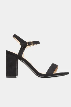 M&Co Limited Collection Limited Collection Black Block Heel Sandal In Wide E Fit & Extra Wide Eee Fit><noscript><img width=