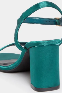 M&Co Limited Collection Limited Collection Dark Green Block Heel Sandal In Wide E Fit & Extra Wide Eee Fit><noscript><img width=