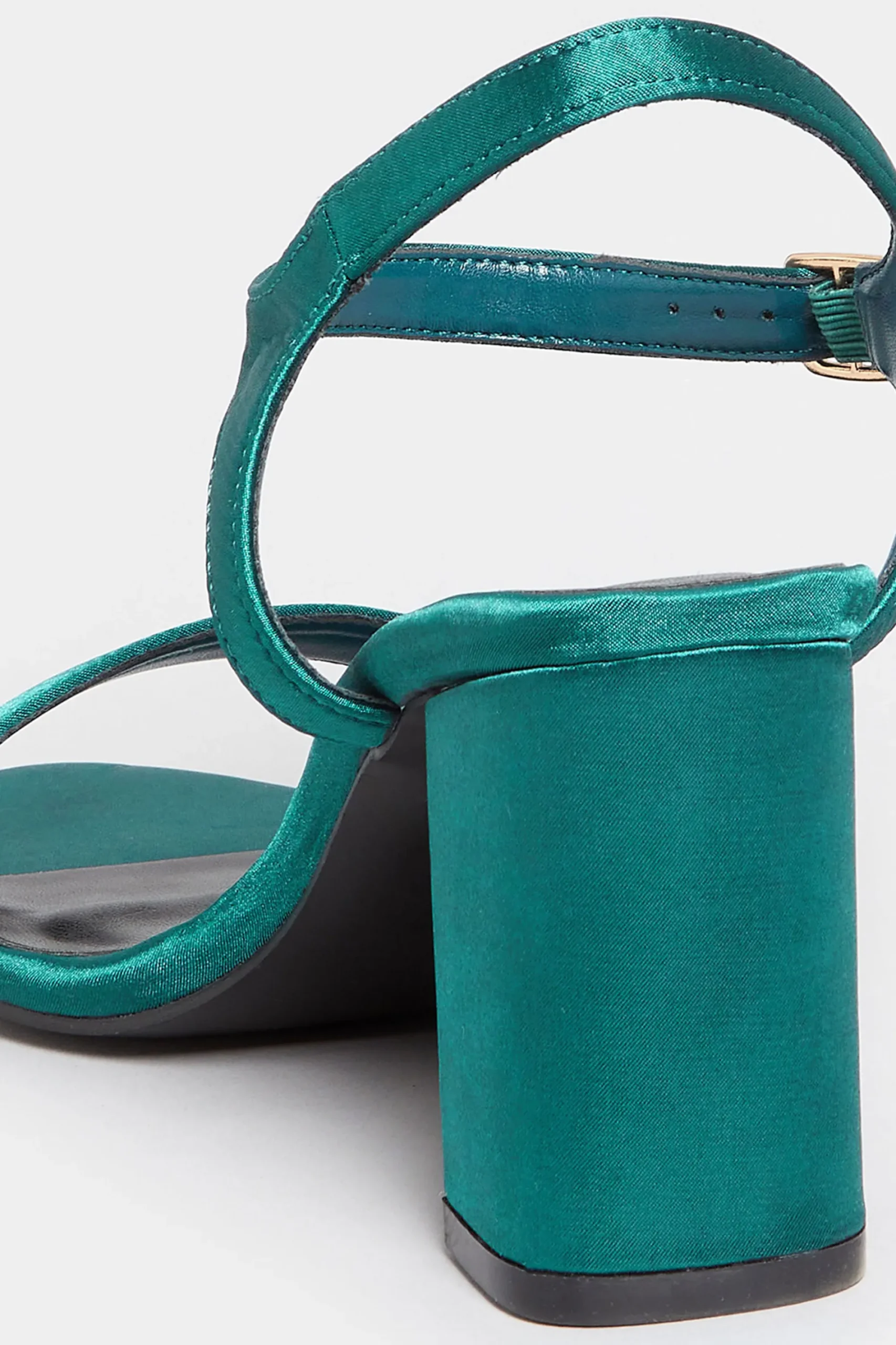 M&Co Limited Collection Limited Collection Dark Green Block Heel Sandal In Wide E Fit & Extra Wide Eee Fit>Women Heels
