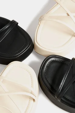 M&Co Limited Collection Limited Collection White Strappy Flatform Sandals In Extra Wide Eee Fit><noscript><img width=