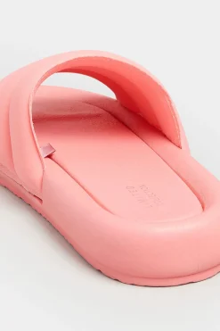 M&Co Limited Collection Limited Collection Pink Padded Sliders In Wide E Fit><noscript><img width=