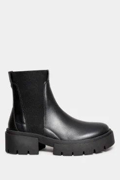M&Co Limited Collection Limited Collection Black Chunky Chelsea Ankle Boots In Wide E Fit><noscript><img width=