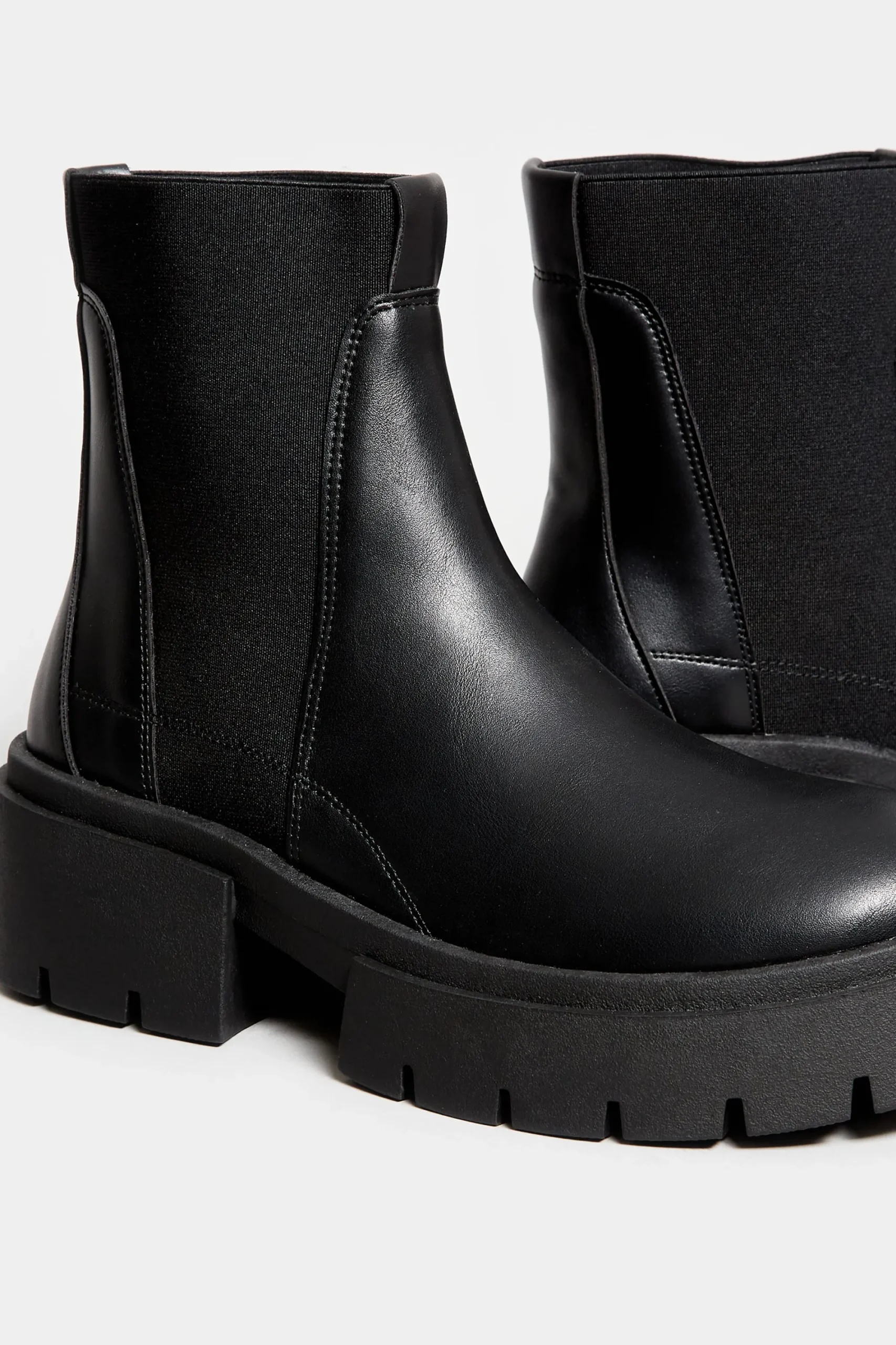 M&Co Limited Collection Limited Collection Black Chunky Chelsea Ankle Boots In Wide E Fit>Women Boots