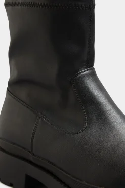 M&Co Limited Collection Limited Collection Black Chunky Sock Boots In Extra Wide Eee Fit><noscript><img width=