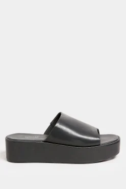 M&Co Limited Collection Limited Collection Black Platform Mule Sandals In E Wide Fit & Eee Extra Wide Fit><noscript><img width=