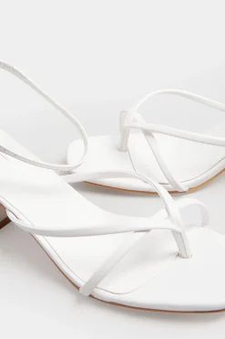 M&Co Limited Collection Limited Collection White Mid Toe Post Heeled Sandals In Extra Wide Eee Fit><noscript><img width=
