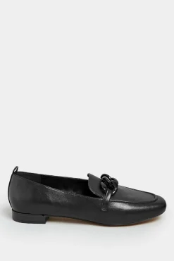 M&Co Limited Collection Limited Collection Black Chain Loafers In Wide E Fit><noscript><img width=