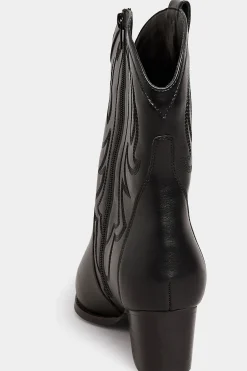 M&Co Limited Collection Limited Collection Black Cowboy Ankle Boots In Extra Wide Eee Fit><noscript><img width=