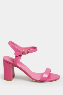 M&Co Limited Collection Limited Collection Pink Block Heel Sandal In Wide E Fit & Extra Wide Fit><noscript><img width=