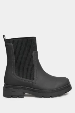 M&Co Limited Collection Limited Collection Black Sock Chelsea Boots In Wide E Fit & Extra Wide Eee Fit><noscript><img width=