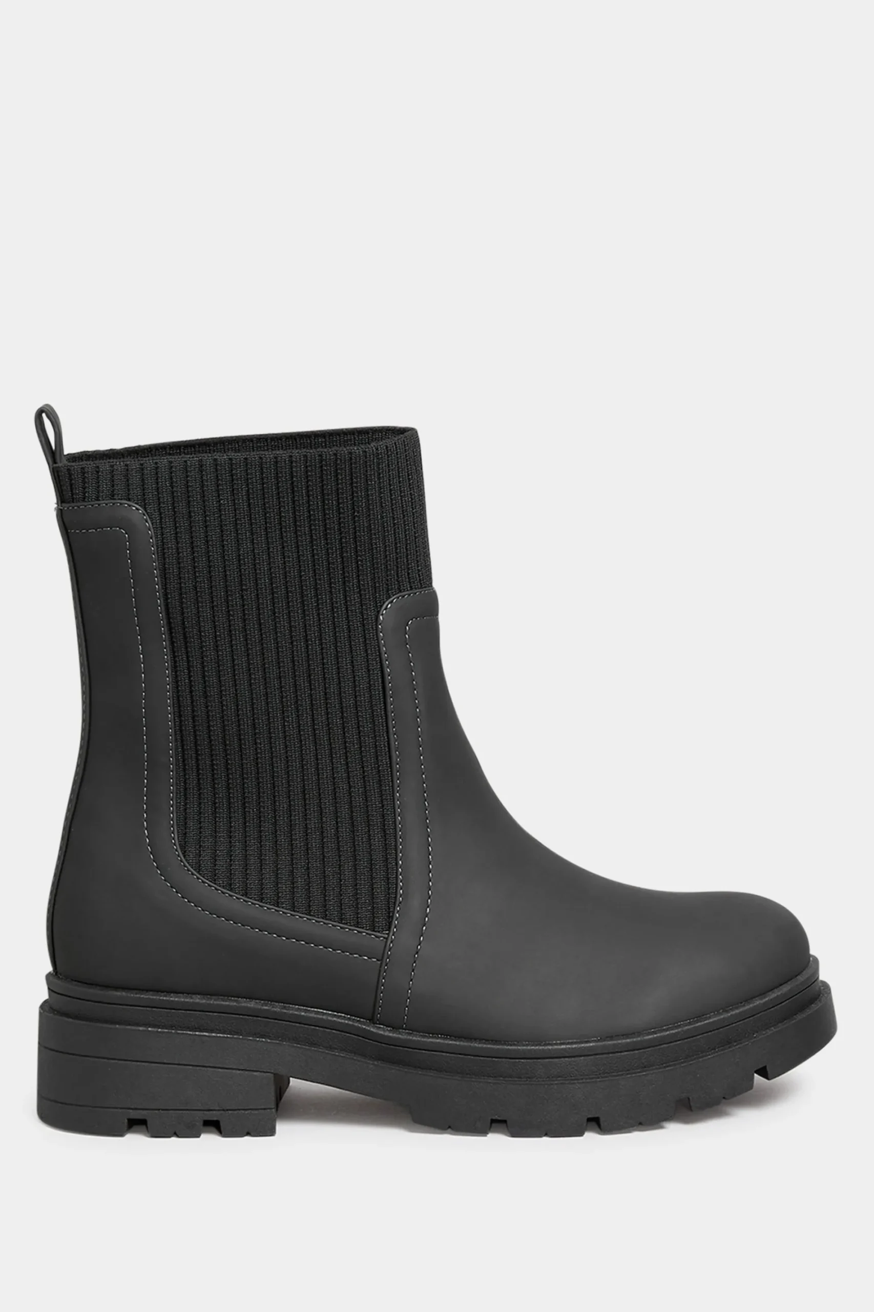 M&Co Limited Collection Limited Collection Black Sock Chelsea Boots In Wide E Fit & Extra Wide Eee Fit>Women Boots