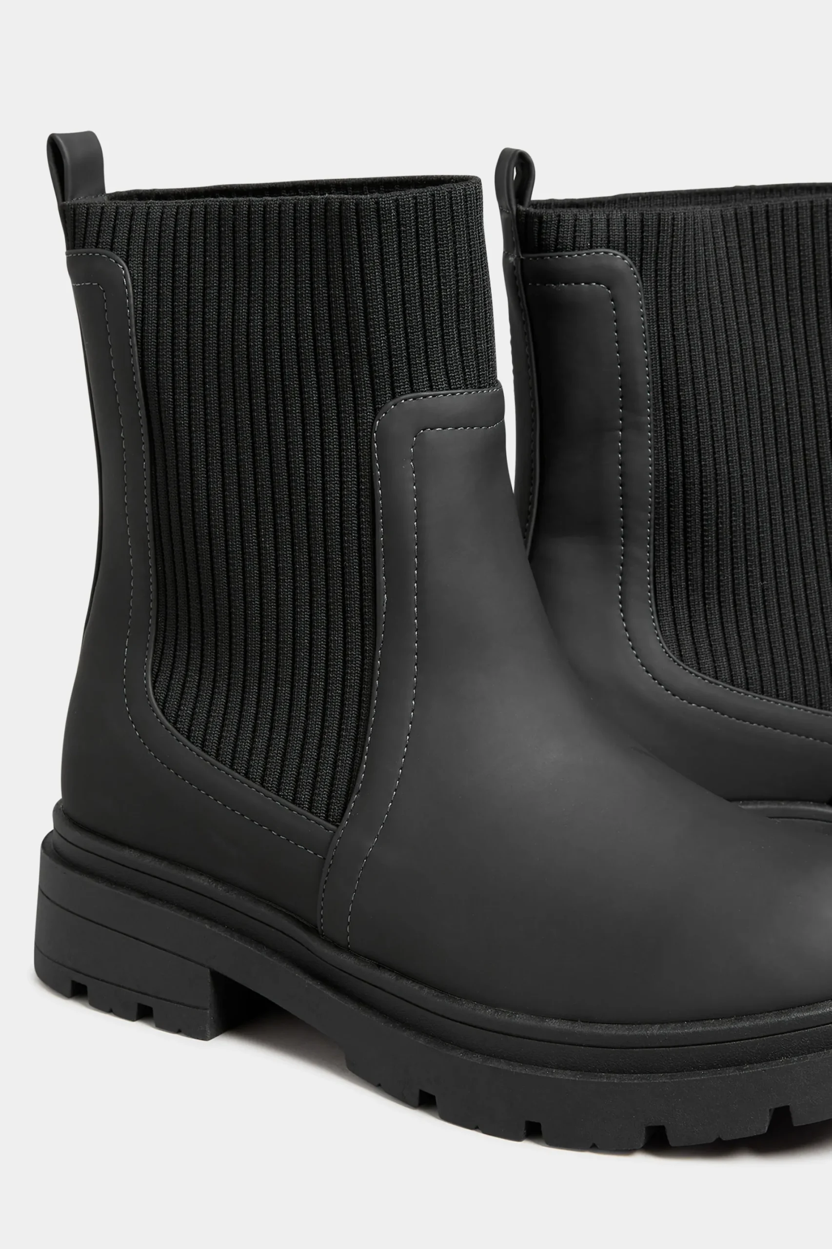 M&Co Limited Collection Limited Collection Black Sock Chelsea Boots In Wide E Fit & Extra Wide Eee Fit>Women Boots