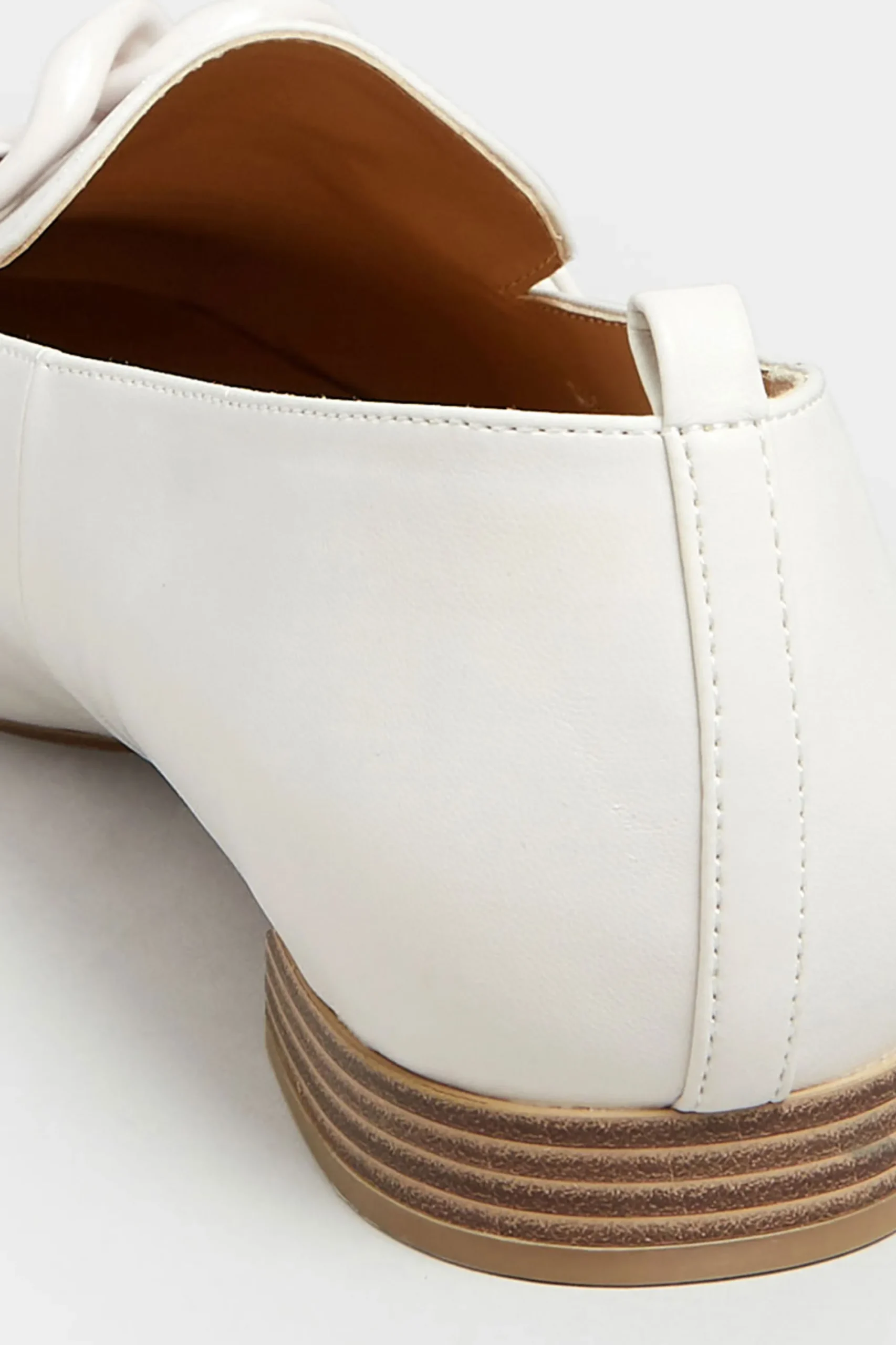 M&Co Limited Collection Limited Collection Ivory White Chain Loafers In Wide E Fit>Women Flat Shoes