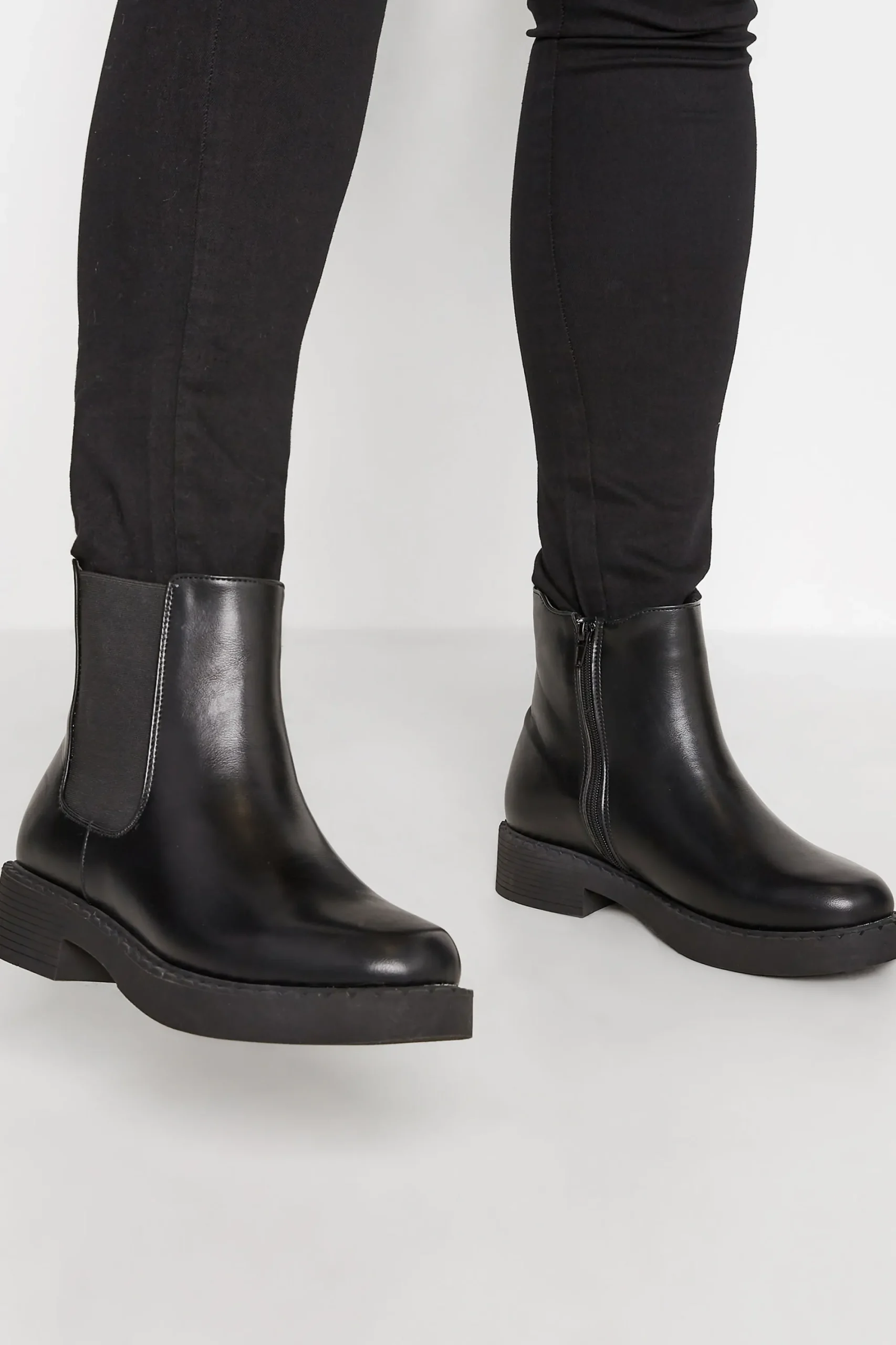 M&Co Limited Collection Limited Collection Black Faux Leather Chelsea Boots In Extra Wide Eee Fit>Women Boots