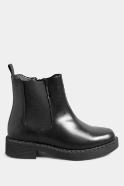 M&Co Limited Collection Limited Collection Black Faux Leather Chelsea Boots In Extra Wide Eee Fit><noscript><img width=