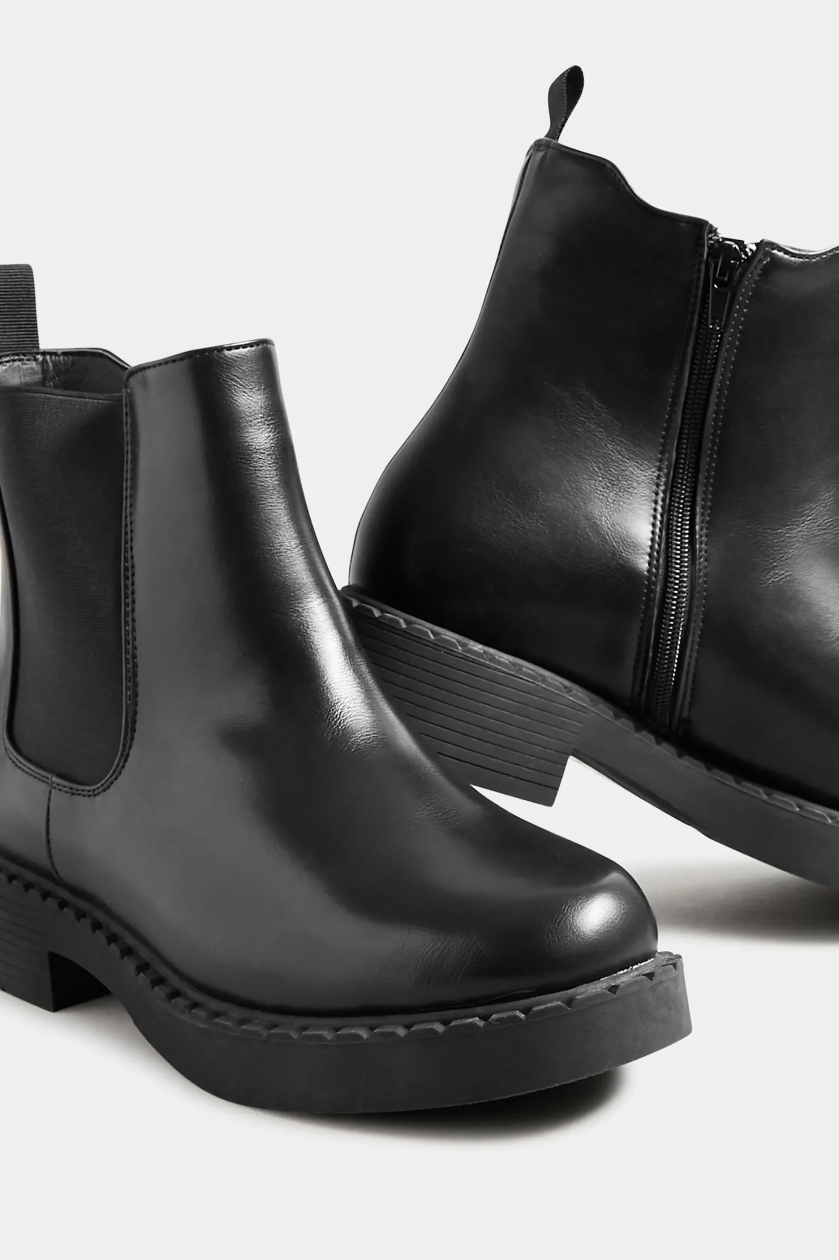 M&Co Limited Collection Limited Collection Black Faux Leather Chelsea Boots In Extra Wide Eee Fit>Women Boots