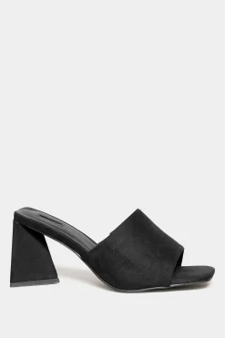 M&Co Limited Collection Limited Collection Black Triangular Heeled Mules In Wide E Fit & Extra Wide Eee Fit><noscript><img width=