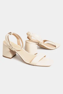 M&Co Limited Collection Limited Collection Nude Block Heel Sandals In Wide E Fit & Extra Wide Eee Fit><noscript><img width=