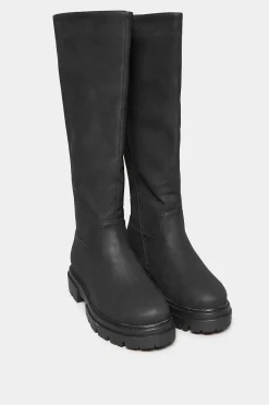 M&Co Limited Collection Limited Collection Black Chunky Calf Boots In Wide E Fit & Extra Wide Eee Fit>Women Boots