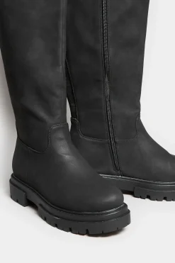 M&Co Limited Collection Limited Collection Black Chunky Calf Boots In Wide E Fit & Extra Wide Eee Fit><noscript><img width=