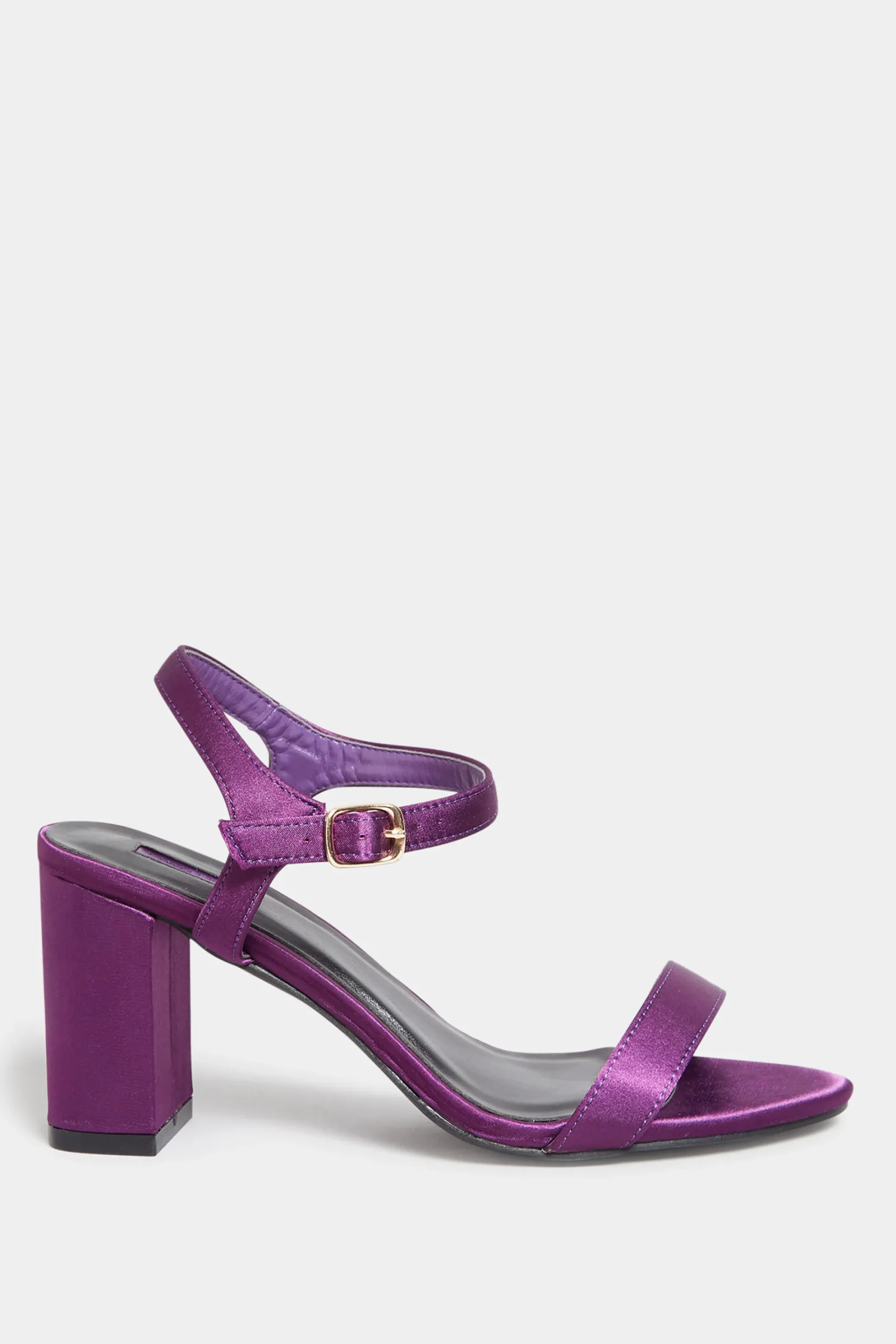 M&Co Limited Collection Limited Collection Purple Block Heel Sandal In Wide E Fit & Extra Wide Eee Fit>Women Heels