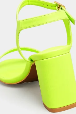 M&Co Limited Collection Limited Collection Lime Green Block Heel Sandal In Wide E Fit & Extra Wide Fit><noscript><img width=