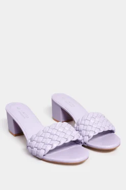 M&Co Limited Collection Limited Collection Lilac Purple Plaited Mule In Wide E Fit & Extra Wide Eee Fit>Women Mules & Sliders