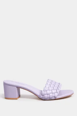 M&Co Limited Collection Limited Collection Lilac Purple Plaited Mule In Wide E Fit & Extra Wide Eee Fit><noscript><img width=