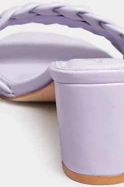 M&Co Limited Collection Limited Collection Lilac Purple Plaited Mule In Wide E Fit & Extra Wide Eee Fit><noscript><img width=