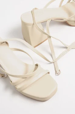 M&Co Limited Collection Limited Collection Cream Strappy Platform Block Heel Sandals In Wide E Fit & Extra Wide Eee Fit><noscript><img width=