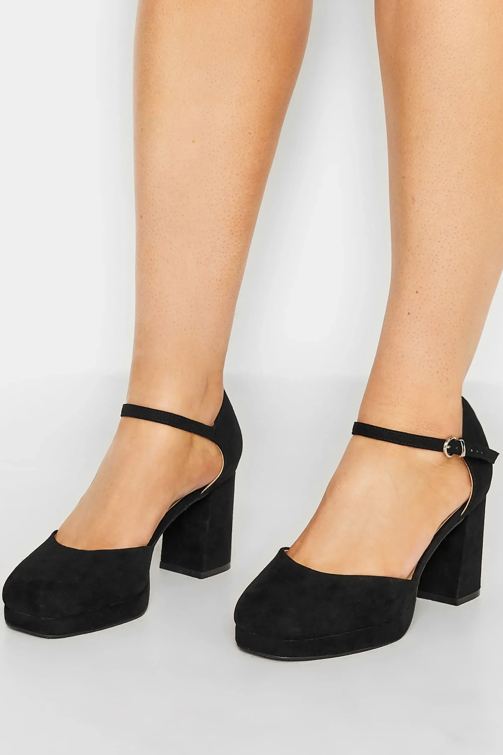 M&Co Limited Collection Limited Collection Black Platform Court Shoes In Extra Wide Eee Fit>Women Heels
