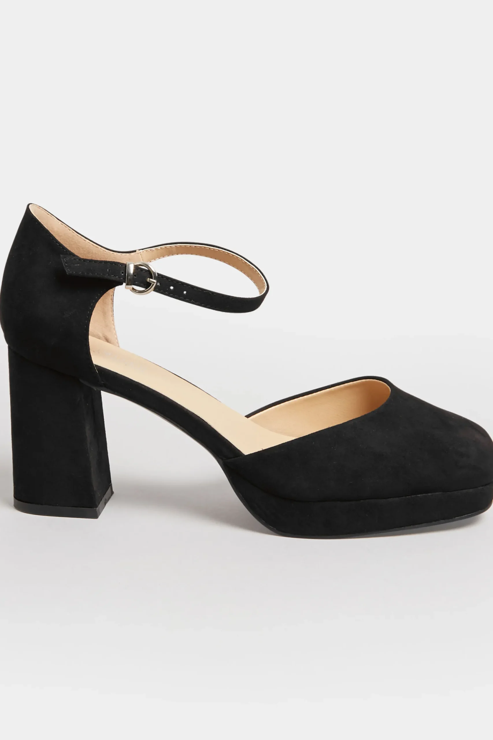 M&Co Limited Collection Limited Collection Black Platform Court Shoes In Extra Wide Eee Fit>Women Heels