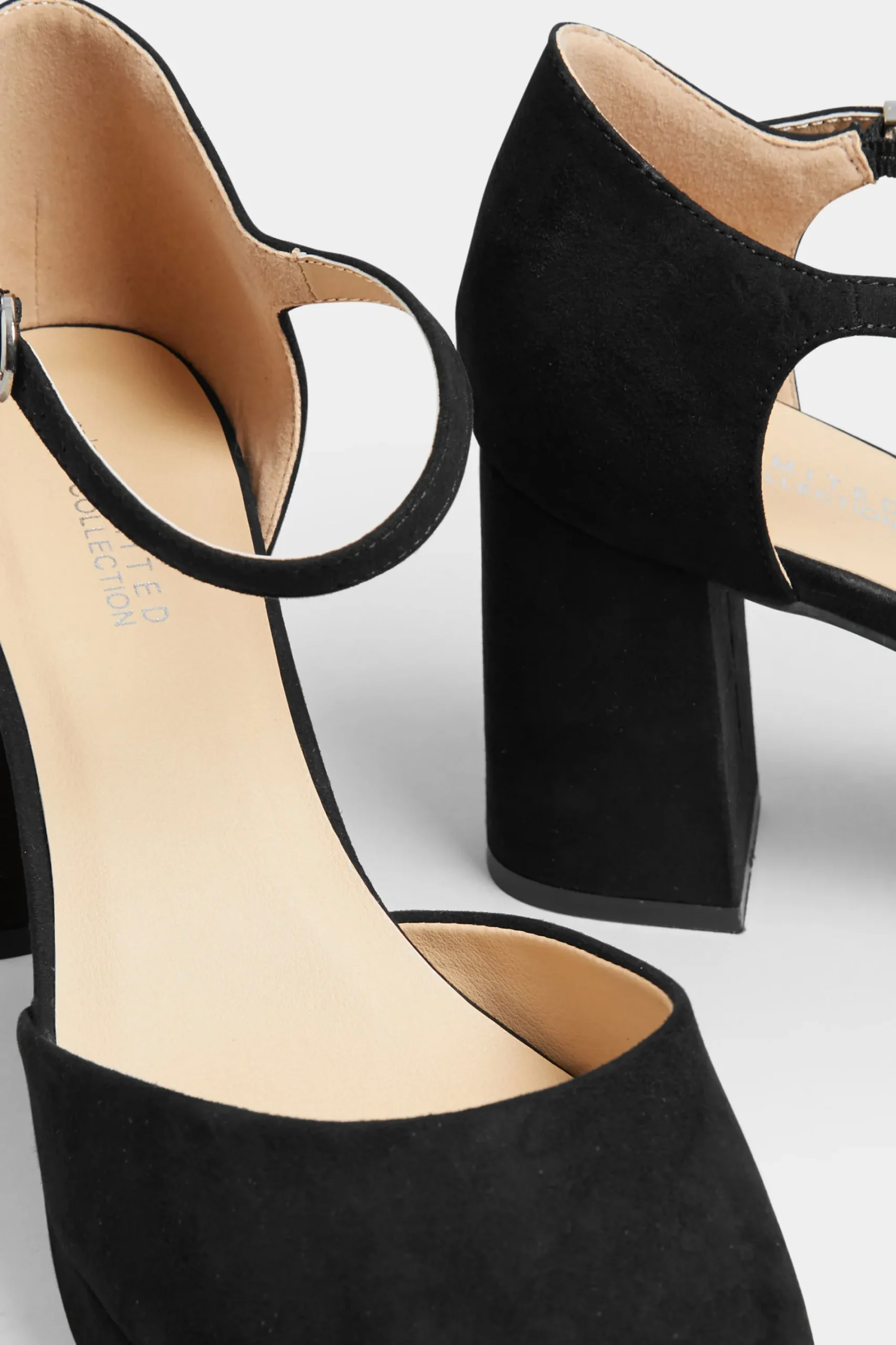 M&Co Limited Collection Limited Collection Black Platform Court Shoes In Extra Wide Eee Fit>Women Heels