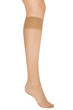 M&Co Lts Lts Tall Nude 3 Pack Knee High 15 Denier Tights>Women Tights