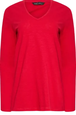 M&Co 2 Pack Black & Red V-Neck T-Shirts><noscript><img width=