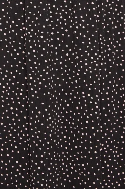 M&Co Petites Petite Black Spot Print Midi Dress><noscript><img width=