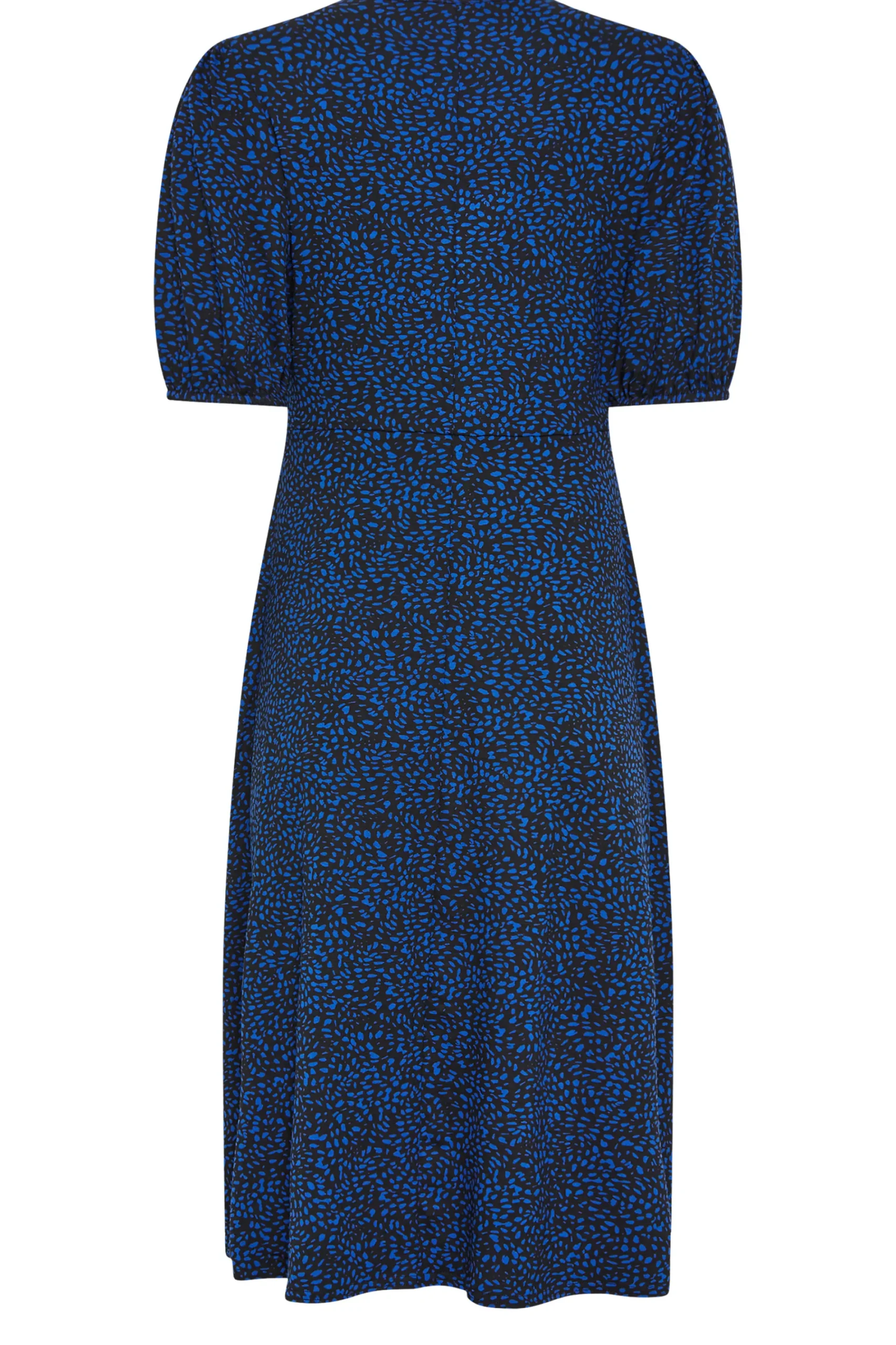 M&Co Petites Petite Cobalt Blue Dalmatian Print Midi Dress>Women Midi Dresses