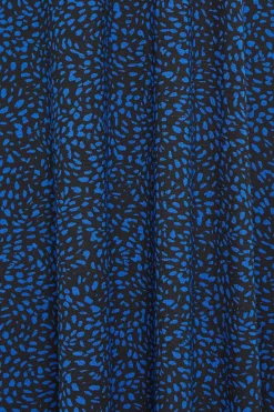 M&Co Petites Petite Cobalt Blue Dalmatian Print Midi Dress><noscript><img width=