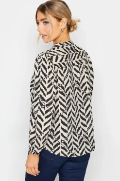 M&Co Petites Petite Cream Abstract Patterned Blouse><noscript><img width=