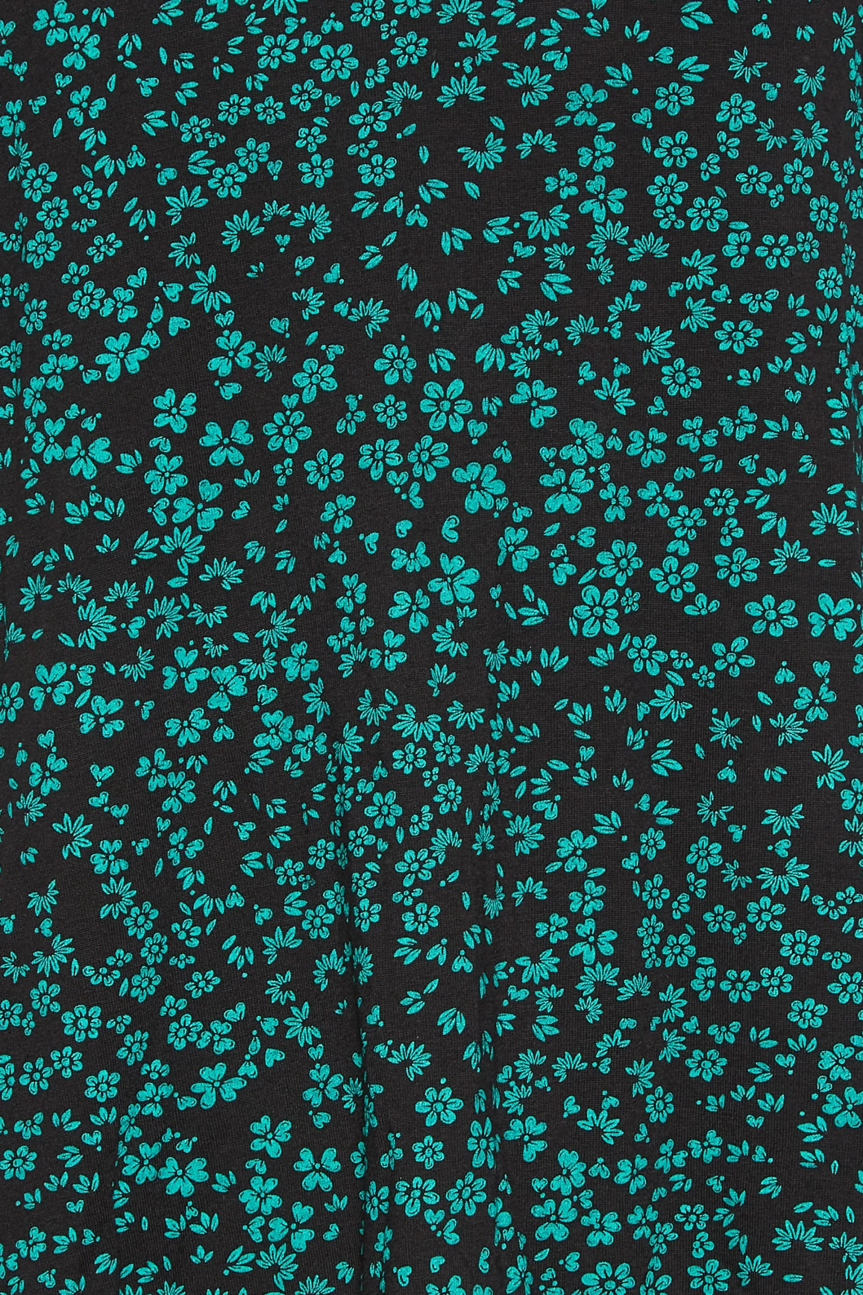 M&Co Petites Petite Green Ditsy Floral Print Top>Women Long Sleeve Tops