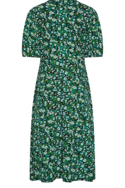 M&Co Petites Petite Green Ditsy Floral Print Midi Dress><noscript><img width=